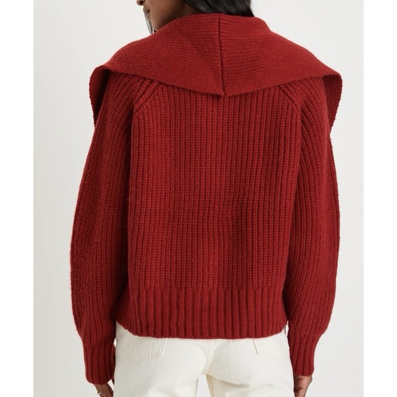Lulus Impressive Comfort Red Chunky Open-Front Knit Shawl Collar‎ Cardigan XS - Picture 8 of 8